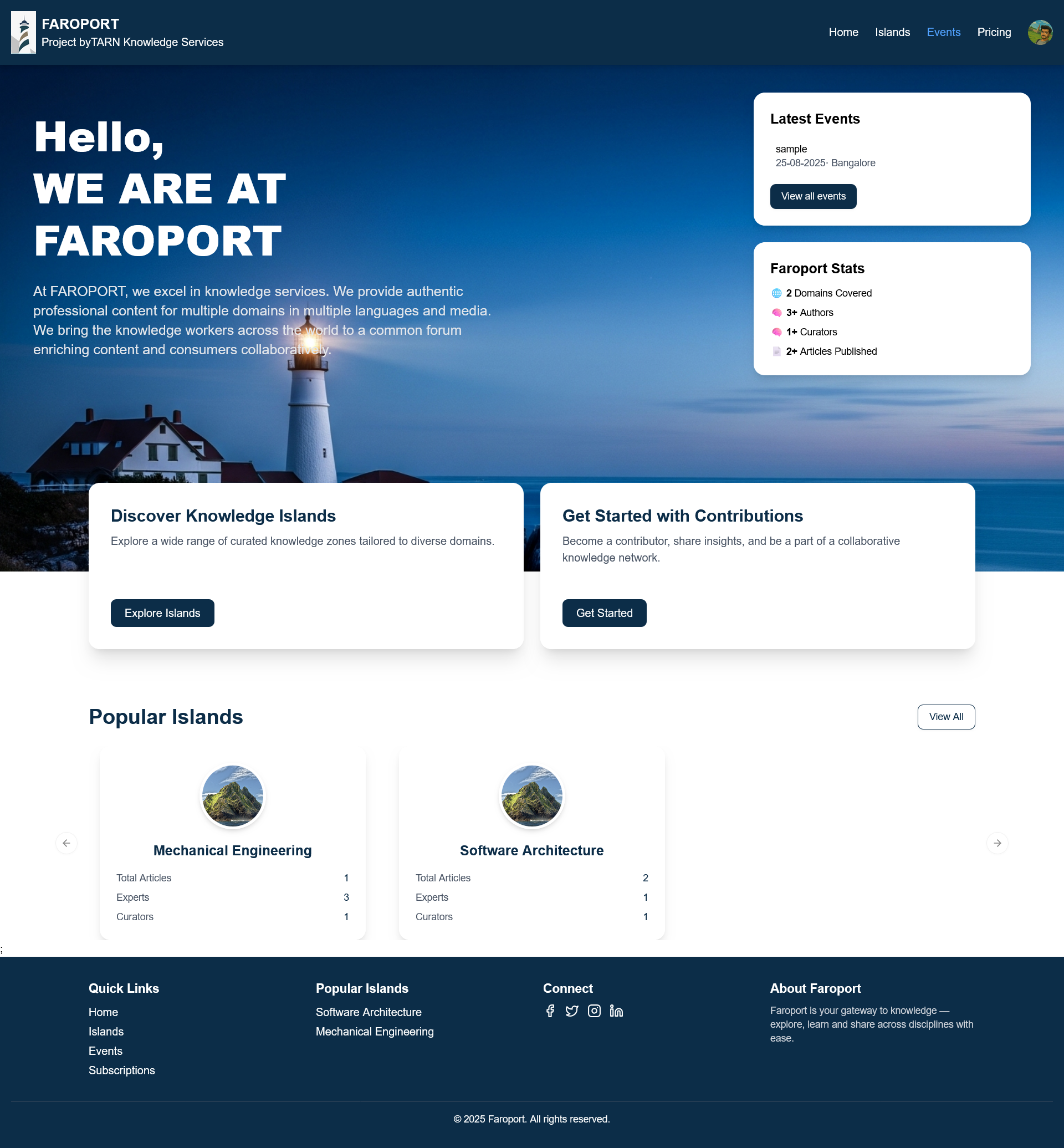 FAROPORT - Article Publisher
